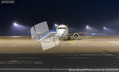 Image of Small private airplane at the airport