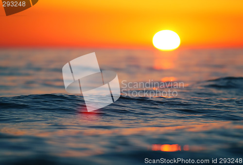 Image of sunset wave