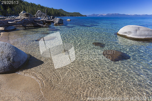 Image of Beautiful Shoreline of Lake Tahoe