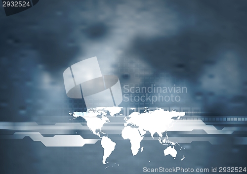 Image of Technology dark blue design