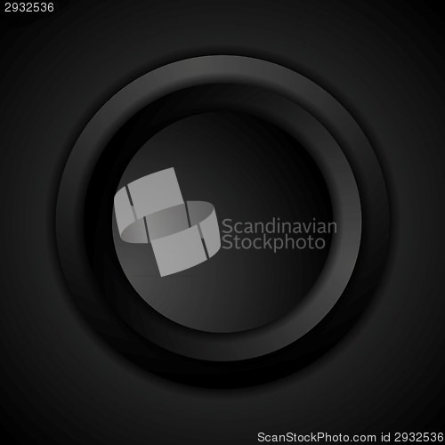 Image of Abstract black circle vector background
