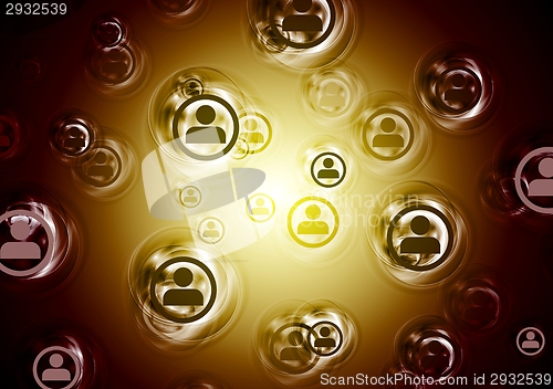 Image of Abstract modern communication design