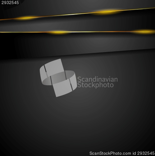 Image of Dark tech background with glowing light