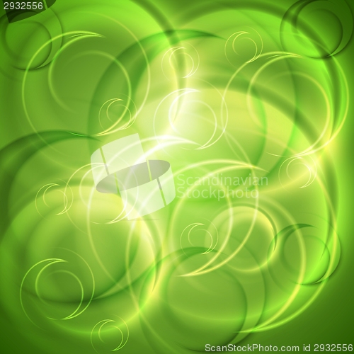 Image of Green shiny abstract backdrop