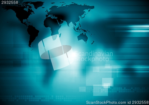 Image of Technology dark blue design