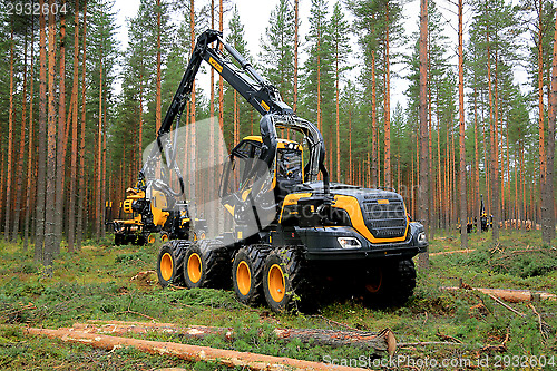 Image of Ponsse Harvester Scorpion at Work