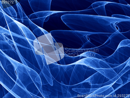 Image of deep blue curves