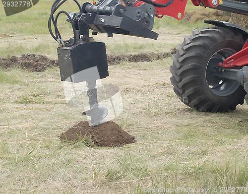 Image of making a hole