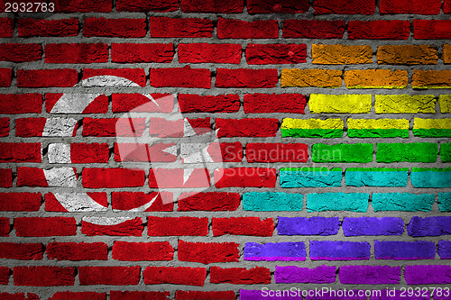 Image of Dark brick wall - LGBT rights - 