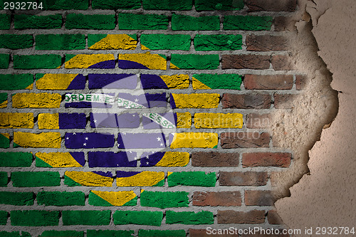 Image of Dark brick wall with plaster - Brazil