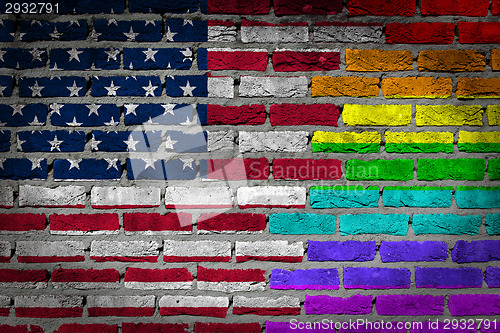 Image of Dark brick wall - LGBT rights - 