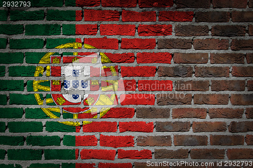 Image of Dark brick wall - Portugal