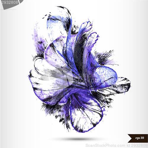 Image of Abstract hand drawn watercolor background.