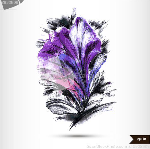 Image of Abstract hand drawn watercolor background.