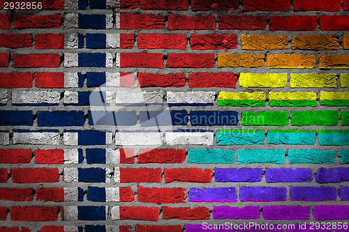 Image of Dark brick wall - LGBT rights - Norway