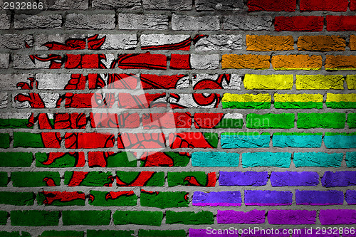 Image of Dark brick wall - LGBT rights - Wales