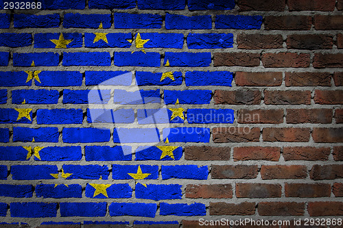 Image of Dark brick wall - EU