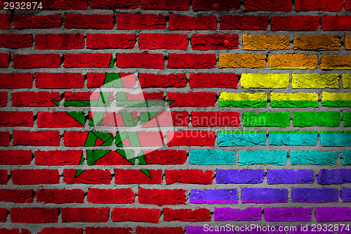 Image of Dark brick wall - LGBT rights - Morocco