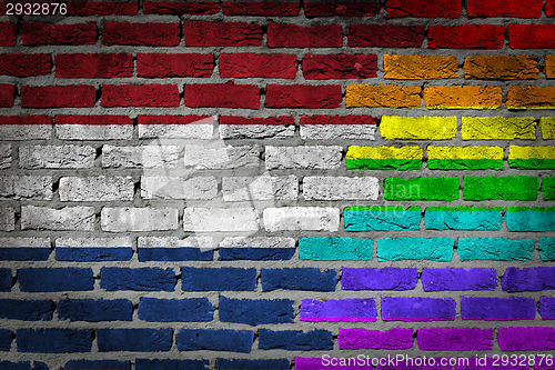 Image of Dark brick wall - LGBT rights - Netherlands