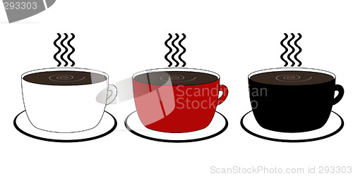 Image of Three Coffee Cups