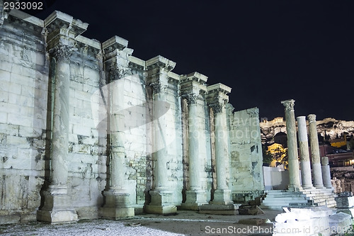 Image of Surrounding wall of Hadrian library in Acropolis