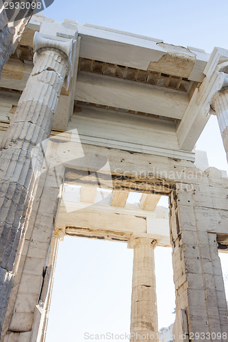 Image of Temple of Athena Nike close up