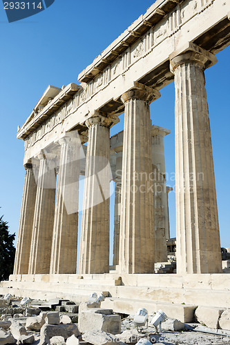 Image of Columns of Parthenon in Athens