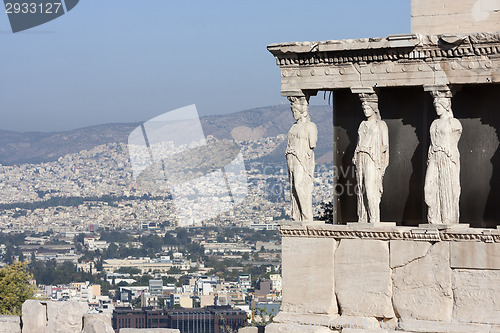 Image of Caryatids in Erechtheion temple