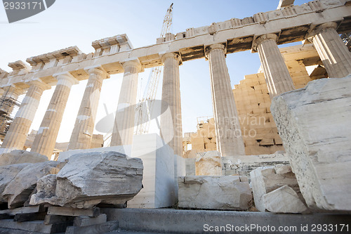 Image of Reconstruction of Parthenon in Athenian Acropolis