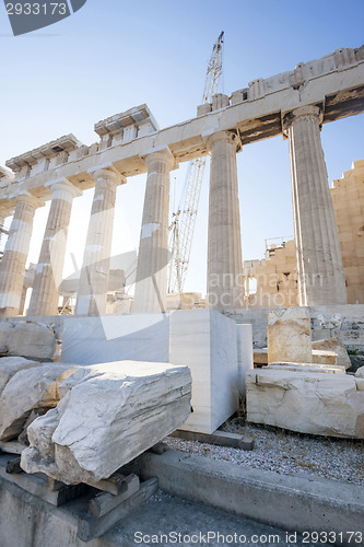 Image of Reconstruction of Parthenon in Acropolis