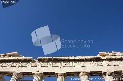 Image of Close up of Parthenon temple