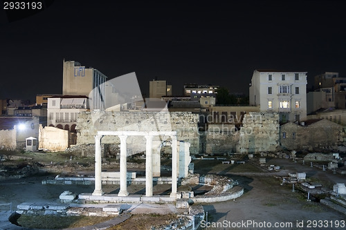 Image of Ruins of Hadrian library in Athens