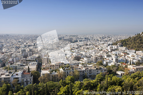 Image of View of city Athens