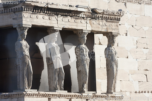 Image of Caryatids in Erechtheion of Erechtheum