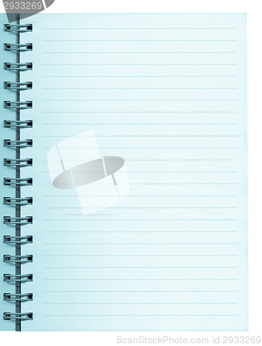 Image of Blank notebook page