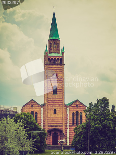 Image of Retro look Matthaus Kirche in Berlin