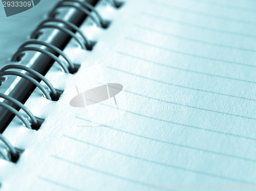 Image of Blank notebook page