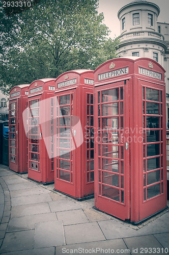 Image of Retro look London telephone box
