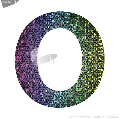 Image of letter O of different colors