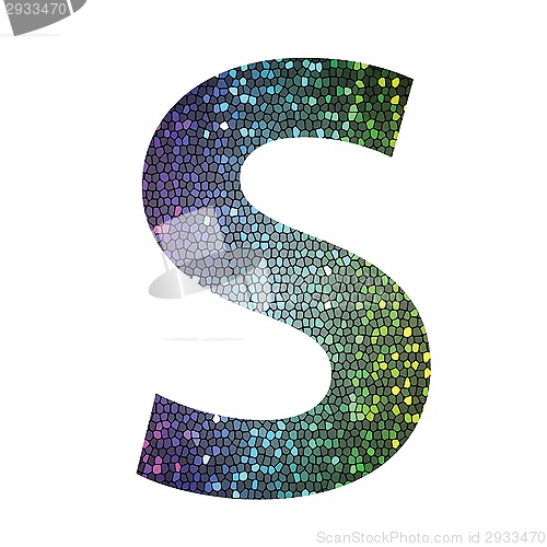 Image of letter S of different colors