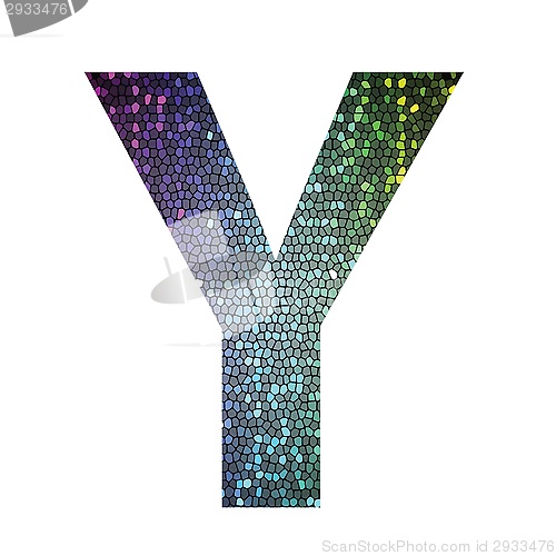 Image of letter Y of different colors