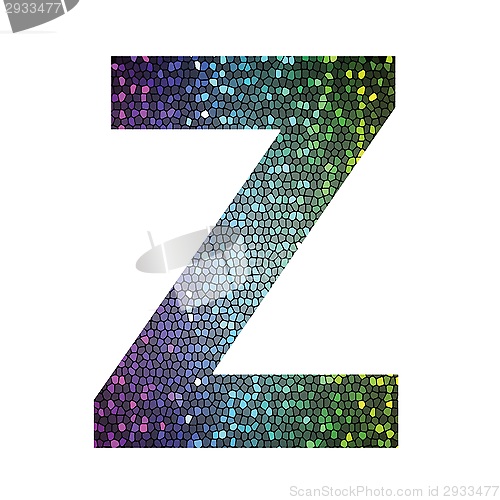 Image of letterZ of different colors