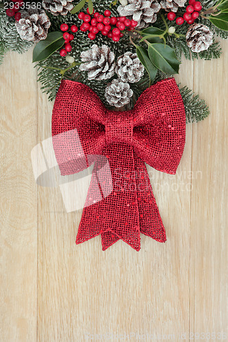Image of Red Bow Decoration