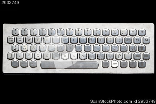 Image of silver computer keyboard 