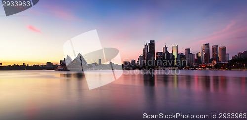 Image of Sydney City  Skyline at sunrise