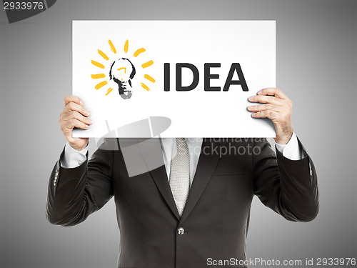 Image of business man message