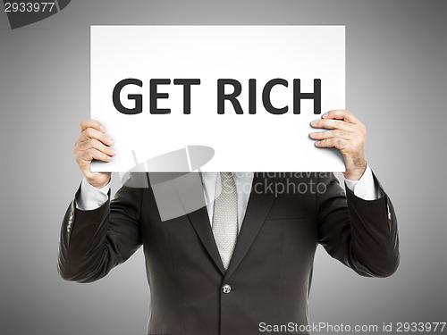 Image of business man message