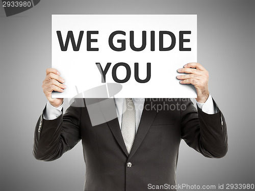 Image of business man message