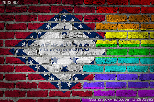 Image of Dark brick wall - LGBT rights - Arkansas