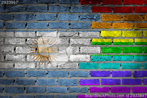 Image of Dark brick wall - LGBT rights - Argentina